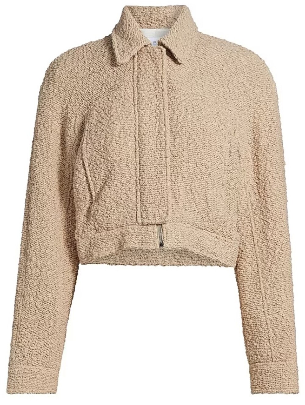 IRO Paris Bouclé Zip-Up Cropped Jacket‎